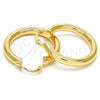 Oro Laminado Medium Hoop, Gold Filled Style Hollow Design, Polished, Golden Finish, 5.136.005.30