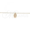 Sterling Silver Pendant Necklace, Polished, Rose Gold Finish, 04.332.0001.1.16