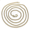 Oro Laminado Basic Necklace, Gold Filled Style Miami Cuban Design, Polished, Golden Finish, 04.213.0090.24