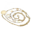 Oro Laminado Fancy Necklace, Gold Filled Style Polished, Golden Finish, 04.331.0002.20