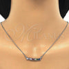 Rhodium Plated Pendant Necklace, with Multicolor Cubic Zirconia, Polished, Rhodium Finish, 04.341.0006.1.20