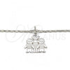 Rhodium Plated Pendant Necklace, Little Girl and Little Boy Design, Polished, Rhodium Finish, 04.106.0003.1.20