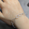 Sterling Silver Basic Bracelet, Polished, Silver Finish, 03.392.0033.07