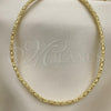 Oro Laminado Basic Necklace, Gold Filled Style Polished, Golden Finish, 03.145.0008.30