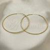 Oro Laminado Extra Large Hoop, Gold Filled Style Polished, Golden Finish, 02.170.0156.70