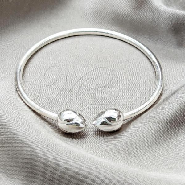 Sterling Silver Individual Bangle, Polished, Silver Finish, 07.409.0023