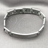 Stainless Steel Solid Bracelet, Polished, Steel Finish, 03.114.0365.1.09