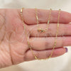 Oro Laminado Basic Necklace, Gold Filled Style Polished, Golden Finish, 04.318.0002.18