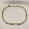Oro Laminado Basic Bracelet, Gold Filled Style Polished, Golden Finish, 03.213.0299.07