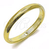 Oro Laminado Fancy Bracelet, Gold Filled Style Expandable Bead Design, Polished, Golden Finish, 03.213.0251.08