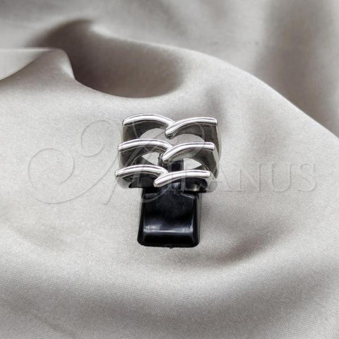 Stainless Steel Elegant Ring, Polished, Steel Finish, 01.63.0629.09