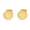 Oro Laminado Stud Earring, Gold Filled Style Polished, Golden Finish, 02.331.0053