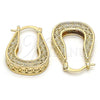 Oro Laminado Small Hoop, Gold Filled Style Polished, Golden Finish, 02.163.0002.20