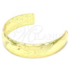 Oro Laminado Individual Bangle, Gold Filled Style Diamond Cutting Finish, Golden Finish, 07.168.0024 (16 MM Thickness, One size fits all)