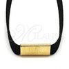 Oro Laminado Fancy Necklace, Gold Filled Style Choker Design, Polished, Golden Finish, 04.215.0024.13