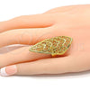 Oro Laminado Elegant Ring, Gold Filled Style Polished, Golden Finish, 01.118.0020.08 (Size 8)