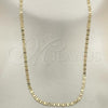 Oro Laminado Basic Necklace, Gold Filled Style Mariner Design, Polished, Golden Finish, 04.213.0030.24