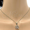 Oro Laminado Fancy Pendant, Gold Filled Style Four-leaf Clover Design, Polished, Golden Finish, 5.179.036