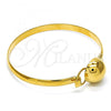 Oro Laminado Individual Bangle, Gold Filled Style Polished, Golden Finish, 07.185.0005.1.04 (05 MM Thickness, Size 4 - 2.25 Diameter)