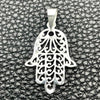 Sterling Silver Religious Pendant, Hand of God Design, Polished, Silver Finish, 05.392.0051