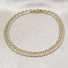 Oro Laminado Fancy Anklet, Gold Filled Style Polished, Golden Finish, 04.63.1362.10