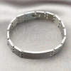 Stainless Steel Solid Bracelet, Polished, Steel Finish, 03.114.0218.3.09