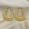 Oro Laminado Medium Hoop, Gold Filled Style Chunky and Hollow Design, Polished, Golden Finish, 02.163.0054.35