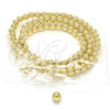 Oro Laminado Bead, Gold Filled Style Ball Design, Polished, Golden Finish, 5.234.028.05.100