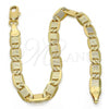 Oro Laminado Basic Bracelet, Gold Filled Style Polished, Golden Finish, 04.63.1336.08