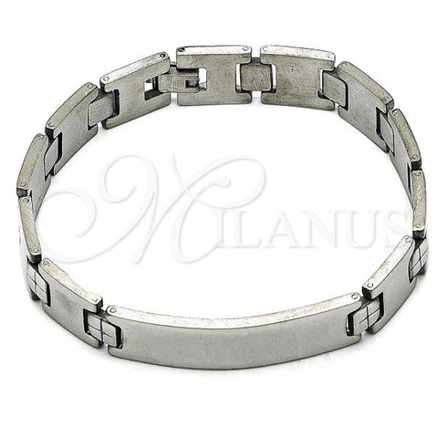 Stainless Steel Solid Bracelet, Polished, Steel Finish, 03.114.0245.2.09