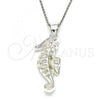 Sterling Silver Fancy Pendant, Seahorse Design, Polished,, 05.398.0009