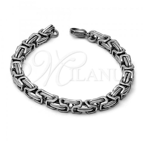 Stainless Steel Basic Bracelet, Polished, Steel Finish, 03.63.1734.08
