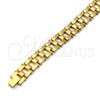 Stainless Steel Solid Bracelet, Polished, Golden Finish, 03.114.0392.09