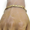 Gold Tone Basic Bracelet, Mariner Design, Polished, Golden Finish, 04.242.0033.09GT