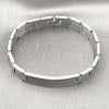 Stainless Steel Solid Bracelet, Polished, Steel Finish, 03.114.0376.3.08