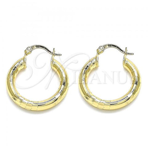 Oro Laminado Small Hoop, Gold Filled Style Polished, Golden Finish, 02.170.0262.25