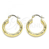 Oro Laminado Small Hoop, Gold Filled Style Polished, Golden Finish, 02.170.0262.25