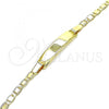 Oro Laminado ID Bracelet, Gold Filled Style Polished, Golden Finish, 03.63.2219.06