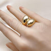 Oro Laminado Elegant Ring, Gold Filled Style Teardrop Design, Polished, Golden Finish, 01.283.0047