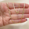 Oro Laminado Basic Necklace, Gold Filled Style Polished, Golden Finish, 04.213.0096.24