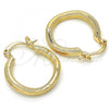 Oro Laminado Small Hoop, Gold Filled Style Polished, Golden Finish, 02.170.0205.20