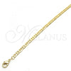 Oro Laminado Basic Necklace, Gold Filled Style Mariner Design, Polished, Golden Finish, 04.213.0134.20