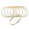 Oro Laminado Semanario Bangle, Gold Filled Style Polished, Golden Finish, 07.298.0001.06