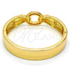 Gold Tone Individual Bangle, with White Crystal, Polished, Golden Finish, 07.252.0021.05.GT (15 MM Thickness, Size 5 - 2.50 Diameter)