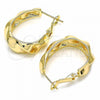 Oro Laminado Huggie Hoop, Gold Filled Style Polished, Golden Finish, 02.170.0287.25