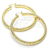 Oro Laminado Large Hoop, Gold Filled Style Polished, Golden Finish, 02.170.0185.60