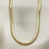 Oro Laminado Basic Necklace, Gold Filled Style Rat Tail Design, Polished, Golden Finish, 04.213.0065.30