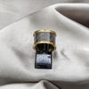 Stainless Steel Mens Ring, Spiral Design, Polished, Golden Finish, 01.63.0639.10