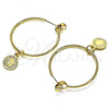 Oro Laminado Medium Hoop, Gold Filled Style Polished, Golden Finish, 02.63.2742.30