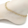 Oro Laminado Basic Anklet, Gold Filled Style Polished, Golden Finish, 04.63.1421.10